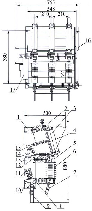 FZRN21-12D、FZN21-12D、FZN21-12户内高压真空负荷开关