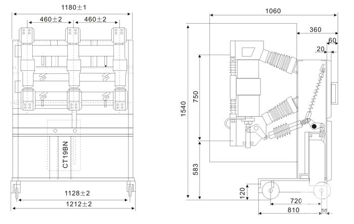 ZN23-40.5/1250-31.5户内高压真空断路器