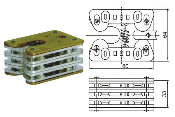 GC8-630A拉簧式扁触头64&times;33(6片)